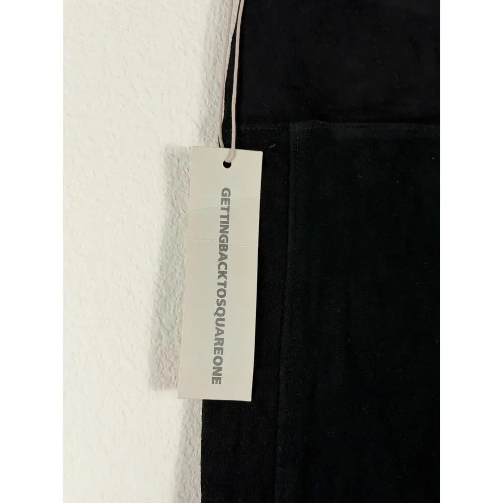 Getting back to square one suede leather black leggings - Picture 4 of 5